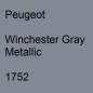 Preview: Peugeot, Winchester Gray Metallic, 1752.